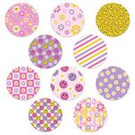 Dexcom Adhesive Mix Design - Adhesive Patches with Split Backing, Easy to Apply x 10 Pack - Smiley (Full Circle NO Cut)