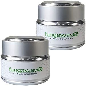 2 x Fungaway Clear Nail Solution Cream - 30ml / 1oz - Fast Acting Nail Fungus Removal with Natural Ingredients
