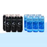 BOOSTER WATER ALKALINE DRINK AND BLACK DRINK ASSORTED BOXES 500 ML BOX OF 12(6 Black Drink & 6 Alkaline Drink)