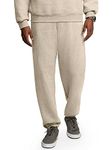 Fruit of the Loom Men's Eversoft Fleece Sweatpants Track Pants, Khaki Heather, XL