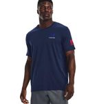 Under Armour Men's New Freedom Flag T-Shirt, (411) Academy/Red/Royal, Large