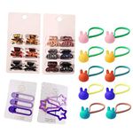 Big Hair Claw Clips for Thick Hair, Small Mini Hair Clips, Non slip Hair Clip Matte Jaw Clips for Women and Girls Clamp French Metal Hair Clips for Fine Hair (Baby mixed 2)