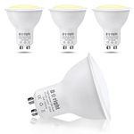 DoRight 4pcs Dusk to Dawn Light Bulb GU10 LED Night Light with Light Sensor Bulb 5W Warm White 2700K 450Lm Auto On/Off LED in/Outdoor Light Lamp for Porch by The Front Door, Security Lighting