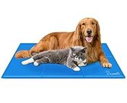 Pecute Dog Cooling Mat Extra Large 120x75cm, Durable Pet Cool Mat Non-Toxic Gel Self Cooling Pad, Great for Dogs Cats in Hot Summer