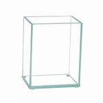 Royal Imports Flower Glass Vase Decorative Centerpiece for Home or Wedding by Royal Imports - Flat Rectangle Plate Glass, 4" W x 5" H, Clear