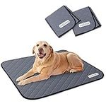 Nobleza 2 Pack Washable Puppy Pads Reusable, Large 81x72cm Dog Training Mat, Super Absorbent Leak-proof Incontinence Pet Pee Pad, Waterproof Non-slip Bottom Whelping Pads for Cat Rabbit