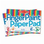 Melissa & Doug Finger Paint Paper Pad (30.5 cm x 46 cm) - 50 Sheets, 2-Pack | Kids Art Supplies, Fingerpaint Paper For Toddlers And Kids