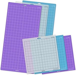 ReArt Cutting Mat Variety 6 Packs for Silhouette Cameo 4/3/2/1 - Strong Grip, Standard Grip, Light Grip, 12in x 12in x 3 Packs, 12in x 24in x 3 Packs.
