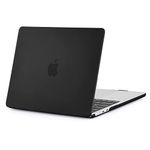 EooCoo Case compatible for M3 M2 Macbook Air 13.6 inch A3113 A2681 with Touch ID, 2022 2024 Release, Plastic Hard Shell, Matte Surface,Black