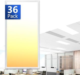CycevSun 2x4 LED Drop Ceiling Light Fixture Flat Panel, 0-10V Dimmable, 30/40/50W Selectable, 3000K 4000K 5000K Switchable, 120-277V, ETL Listed, 36 Pack