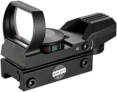 Iron JIA'S Viseur Airsoft Tactical ferroviaire Multi réticule 4 Rouge et Green Dot Sight Portée Queue d'aronde Monts Red Dot Sight