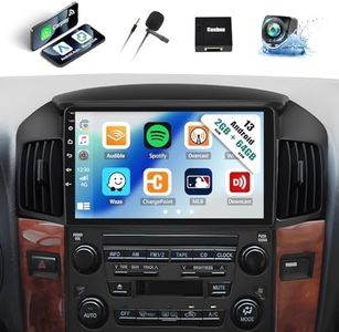 2G+64G Android 13 Car Stereo for Lexus RX300/Toyota Harrier 1997-2003 with Wireless Carplay Android Auto,9'' Touchscreen Car Radio with GPS Navigation,Bluetooth,WiFi/FM/RDS Radio,SWC+Backup Camera