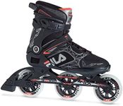 FILA Legacy Pro 100 Inline Speed Skates for Men | Precision, Performance, and Stability for Training in Outdoor and Indoor Rinks | Red, Black, Men 12