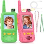 USCAMEL Video Walkie Talkies for Kids: Long Range Walkie Talkie, 2 Pack