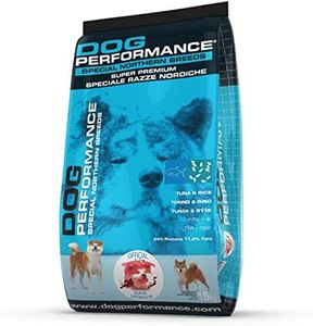 DOG Performance Crocchette per Cani Super Premium Adult Akita e Razze Nordiche. Alimento Completo per Cani - Sacco da 15 kg