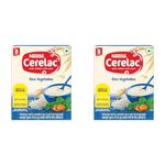 CERELAC Nestle Baby Cereal with Milk, Rice Vegetables, From 8 to 24 Months,Stage 2, Source of Iron & Protein, 300g (Pack of 2)