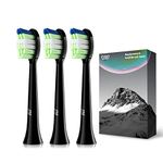 Genuine Standard Brush Heads For JTF Sonic Smart Toothbrush, 3 Pack,Black, P200