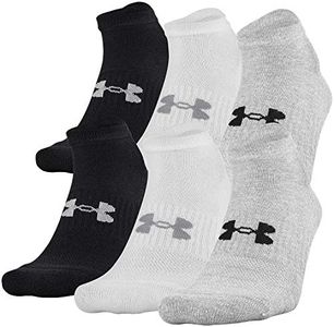 Under Armour Adult Training Cotton No Show Socks, Multipairs