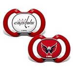 BabyFanatic Pacifier 2-Pack - NHL Washington Capitals - Officially Licensed League Gear
