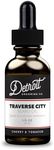 Detroit Grooming Co. Beard Oil – All-Natural, Hydrating Formula with Jojoba & Argan Oils, Vitamin E – Traverse City (Cherry & Tobacco) – 1 oz