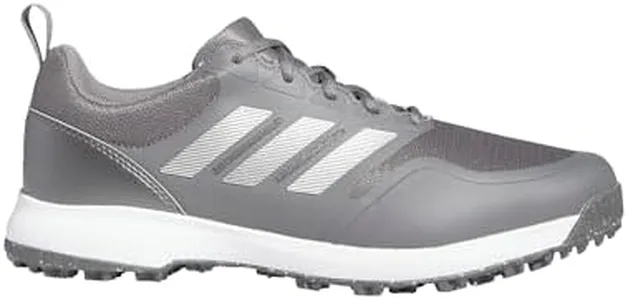 adidas Men's Tech Response Spikeless 3.0 Golf Shoes, Grey Four/Silver Metallic/Solar Gold, 11 Wide