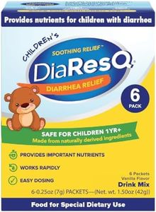 DiaResQ Children's Soothing Diarrhea Relief - (Vanilla, 6 ct) Fast-Acting Diarrhea Relief that is Safe, Drug-Free, and Effective in Relieving Diarrhea for Children 1 Yr. and Older