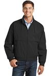 Port Authority Men's Classic Poplin Jacket - Black/Black J753 4XL