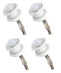 Quick Sense(QS-05B Mini Motion Sensor Light Switch 110-220V PIR Sensor Smart Detection Time Delay Adjustable Infrared Induction Detector(4 pcs Pack)