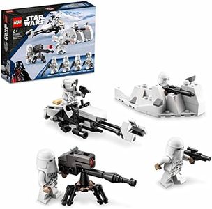 LEGO 75320 Star Wars Pack de Batalla: Soldados de Las Nieves, Incluye 4 Minifiguras, Armas y Moto de Juguete del Imperio Contraataca, Regalo para Niños y Niñas a Partir de 6 Años