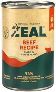 ZEAL New Zealand Wet Dog Food – High Protein, Pure Nutrition, Natural Superfoods, Grain-Free with Superfoods (Beef, 13.76oz Can 12-Pack)