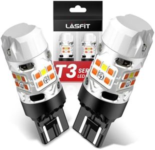 LASFIT Switchback LED Bulb for Toyota Tacoma 4TH Gen 2024-2025 T3 7443 7444na Front Turn Signal Parking Light Built in Resistor 100% Error Free White Amber (2pcs)