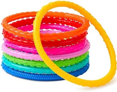 JOYIN Dive Rings Pool Toys, 8 Pcs Colorful Pool Rings for Kids, Underwater Training Pool Diving Rings, Swimming Pool Dive Ring Toy for Kids Gifts Summer Swim Water Fun Pool Games(Diving Circles)