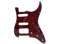 Dopro 11-Hole Strat HSS Guitar Pickguard 3-Screw Humbucking Pickup Mount Fits American Fender Stratocaster Vintage Tortoise