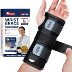 FEATOL Wrist Brace for Carpal Tunnel, Adjustable Night Wrist Support Brace with Splints Left Hand, Large/X-Large, Hand Support for Arthritis, Tendonitis, Sprain, Injuries, Wrist Pain