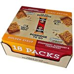 2 x Packs Quaker Porridge to Go -Breakfast Squares Wholegrain Oat Cereal Bars 36 x 55g (18 x Golden Syrup + 18 x Strawberry, Raspberry & Cranberry) Sold by ESSENTIAL PRODUCTS