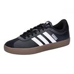 adidas Men's VL Court Sneakers, Core Black Cloud White Gum, 6 UK