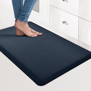 Art3d Tapis anti-fatigue - Tapis de cuisine rembourré - Antidérapant et confortable - Pour bureau debout, bureau ou garage - 71 x 44 x 1,2 cm - Bleu majolique
