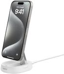 Belkin BoostCharge Pro 15W Convertible Magnetic Charging Stand, MagSafe Compatible Fast Wireless Qi2 Charger, Magnetic Inductive Charger, Wireless Charger for Apple iPhone 15, 14, AirPods - White