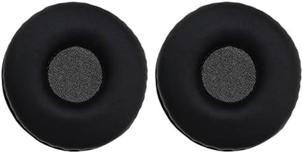 ECSiNG 1 Pair Ear Pads Replacement Protein Leather Black Ear Cushions Replacement Headphones Pads Compatible with Sony MDR V150 V250 V300 ZX100 ZX110 Earphones