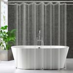 ZEMAHOME Extra Long Clear Plastic Shower Curtain Liner - Lightweight 72" x 80" Transparent Bathroom Shower Showroom Curtain Liner with Rustproof Metal Gromments and Weighted Magnet