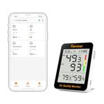 Temtop Smart Air Quality Monitor - Indoor Air Quality Meter with PM2.5, AQI, Temperature, and Humidity Detector for Home, Office, or School, App Connectivity, 60-Day Battery Life