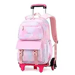 Gradient-Star Girls Rolling Backpac
