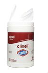 Clinell Clorox Wipes Cleaning and Disinfectant Wipes - Tub of 70 Wipes - Kills 99.9% of Germs, Bacterias and Viruses