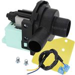 WD-5470-09 Washing Machine Drain Pump, LIYYOO Replacement Washers Drain Pump, Compatible with Haier Machine PCX-30L V12624 PPSB-04 GWT450AW HLP22P RWT150AW AP3437784 1227046 PS4128791