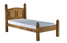 Mercers Furniture Corona 3'0" Low Foot End Bed Frame, pine, Brown, Single