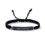 Cremation Bracelet for Ashes Adjustable Cremation Urn Bracelet Bangle for Ashes Stainless Steel Memorial Ashes Keepsake Jewelry for Men Women (Dad)