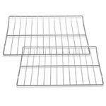 Allstare 2 Pcs DG75-01001C Oven Rack Replacement for Samsung Stove Oven Parts DG75-01001D NX58H5600SS Rack-Flat for Samsung Range Oven Parts 24 3/4’’ x 16 1/2’’ 304 Stainless Steel Oven Rack