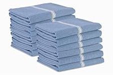 Lane Linen Kitchen Towels Set - 100% Pure Cotton Dish Towels for Kitchen, Super Absorbent Kitchen Hand Towel, Tea Towels, Soft & Durable Dish Cloths, Pack of 12 – 14”x25”, Indigo