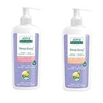 Aleva Naturals Soothing Baby Care Set for bedtime bath, Sleep Easy Hair & Body Wash, 240ml & Sleep Easy Calming Lotion, 240ml, Clear