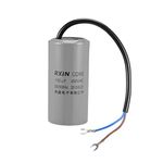 sourcing map 150uf Motor Star Capacitor 150mfd AC 450V for HVAC Single-Phase 50/60 Hz AC Motor and Fan